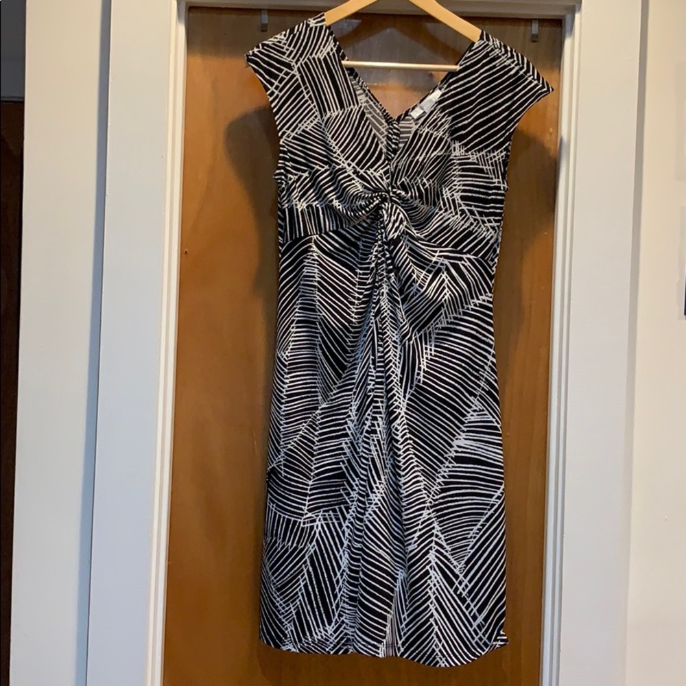 Black & white patterned London Times dress - 10